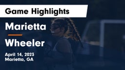 Marietta  vs Wheeler  Game Highlights - April 14, 2023