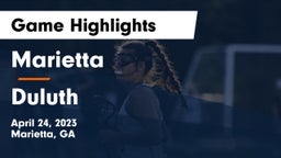 Marietta  vs Duluth  Game Highlights - April 24, 2023