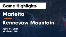 Marietta  vs Kennesaw Mountain  Game Highlights - April 11, 2024
