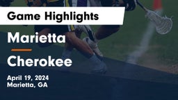 Marietta  vs Cherokee  Game Highlights - April 19, 2024