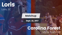 Matchup: Loris vs. Carolina Forest  2017