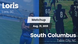 Matchup: Loris vs. South Columbus  2018