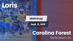 Matchup: Loris vs. Carolina Forest  2018