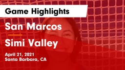 San Marcos  vs Simi Valley  Game Highlights - April 21, 2021