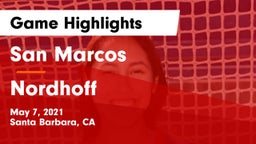 San Marcos  vs Nordhoff  Game Highlights - May 7, 2021