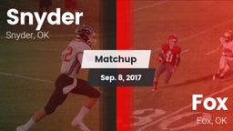Matchup: Snyder vs. Fox  2017