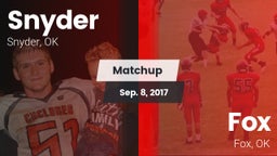 Matchup: Snyder vs. Fox  2016