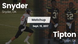 Matchup: Snyder vs. Tipton  2017