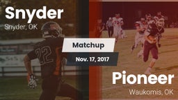 Matchup: Snyder vs. Pioneer  2017