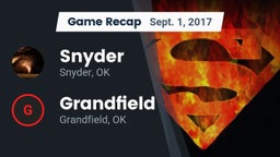 Recap: Snyder  vs. Grandfield  2017
