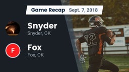 Recap: Snyder  vs. Fox  2018