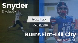 Matchup: Snyder vs. Burns Flat-Dill City  2018