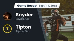 Recap: Snyder  vs. Tipton  2018