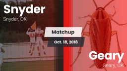 Matchup: Snyder vs. Geary  2018