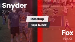 Matchup: Snyder vs. Fox  2019