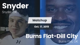 Matchup: Snyder vs. Burns Flat-Dill City  2019