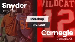 Matchup: Snyder vs. Carnegie  2019