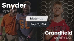 Matchup: Snyder vs. Grandfield  2020