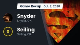Recap: Snyder  vs. Seiling  2020