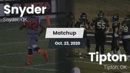 Matchup: Snyder vs. Tipton  2020