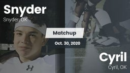 Matchup: Snyder vs. Cyril  2020