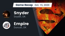 Recap: Snyder  vs. Empire  2020
