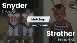 Matchup: Snyder vs. Strother  2020