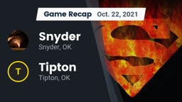 Recap: Snyder  vs. Tipton  2021