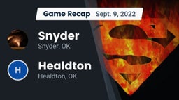 Recap: Snyder  vs. Healdton  2022