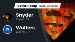 Recap: Snyder  vs. Walters  2022