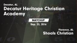 Matchup: Decatur Heritage Chr vs. Shoals Christian  2016