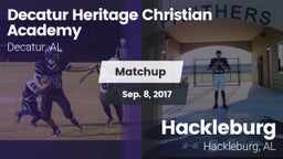Matchup: Decatur Heritage Chr vs. Hackleburg  2017