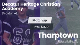 Matchup: Decatur Heritage Chr vs. Tharptown  2017