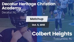 Matchup: Decatur Heritage Chr vs. Colbert Heights  2018