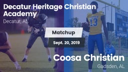 Matchup: Decatur Heritage Chr vs. Coosa Christian  2019