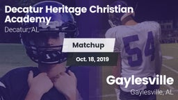 Matchup: Decatur Heritage Chr vs. Gaylesville  2019