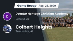 Recap: Decatur Heritage Christian Academy  vs. Colbert Heights  2020