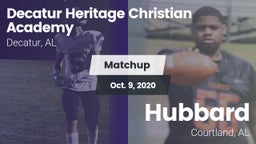 Matchup: Decatur Heritage Chr vs. Hubbard  2020
