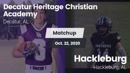 Matchup: Decatur Heritage Chr vs. Hackleburg  2020