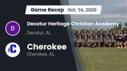 Recap: Decatur Heritage Christian Academy  vs. Cherokee  2020