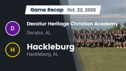 Recap: Decatur Heritage Christian Academy  vs. Hackleburg  2020