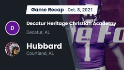 Recap: Decatur Heritage Christian Academy  vs. Hubbard  2021