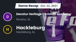 Recap: Decatur Heritage Christian Academy  vs. Hackleburg  2021
