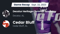 Recap: Decatur Heritage Christian Academy  vs. Cedar Bluff  2023
