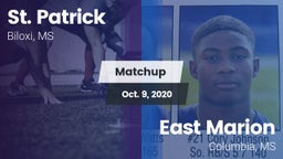Matchup: St. Patrick vs. East Marion  2020