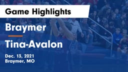 Braymer  vs Tina-Avalon Game Highlights - Dec. 13, 2021