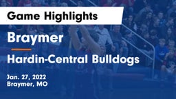 Braymer  vs Hardin-Central Bulldogs Game Highlights - Jan. 27, 2022