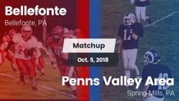 Matchup: Bellefonte vs. Penns Valley Area  2018