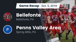 Recap: Bellefonte  vs. Penns Valley Area  2018