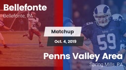 Matchup: Bellefonte vs. Penns Valley Area  2019